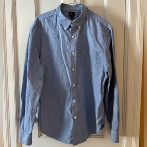 L.L. Bean Signature Light Blue Oxford Button-Down Shirt Men's M